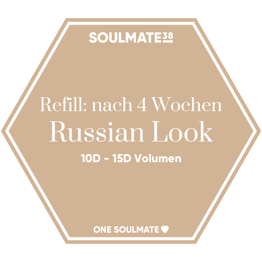 Volumen Russian Look 10D - 15D - Refill nach 4 Wochen