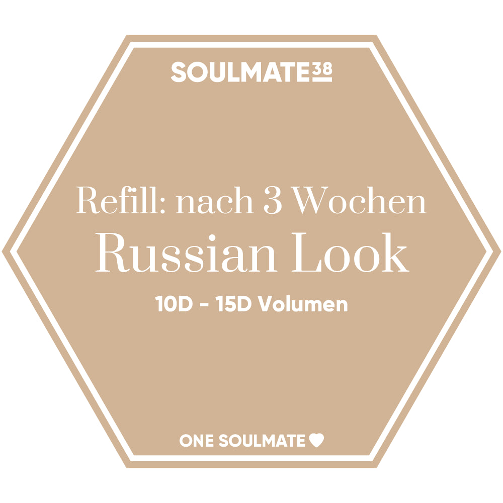 Volumen Russian Look 10D - 15D - Refill nach 3 Wochen