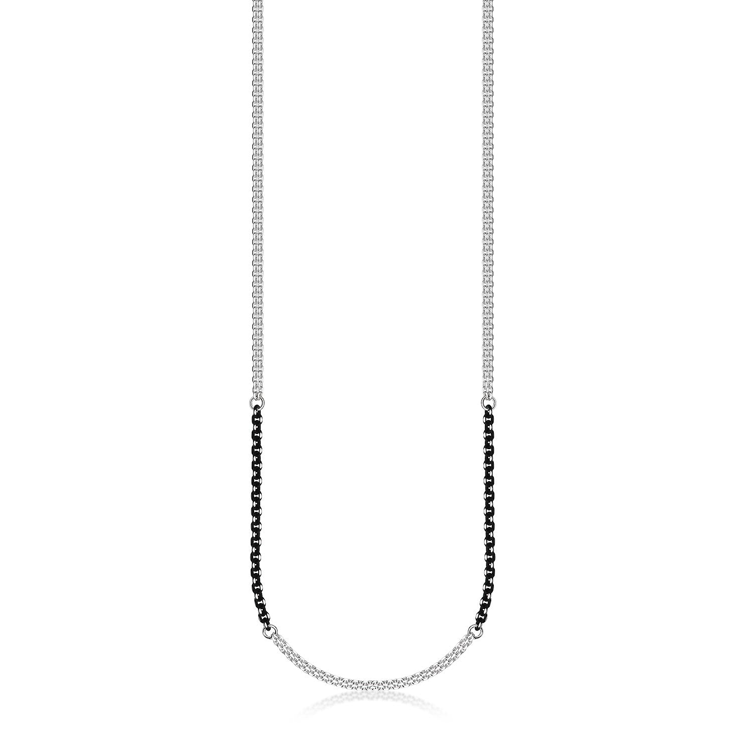 Ankerkette Silber diamantiert 2-reihig