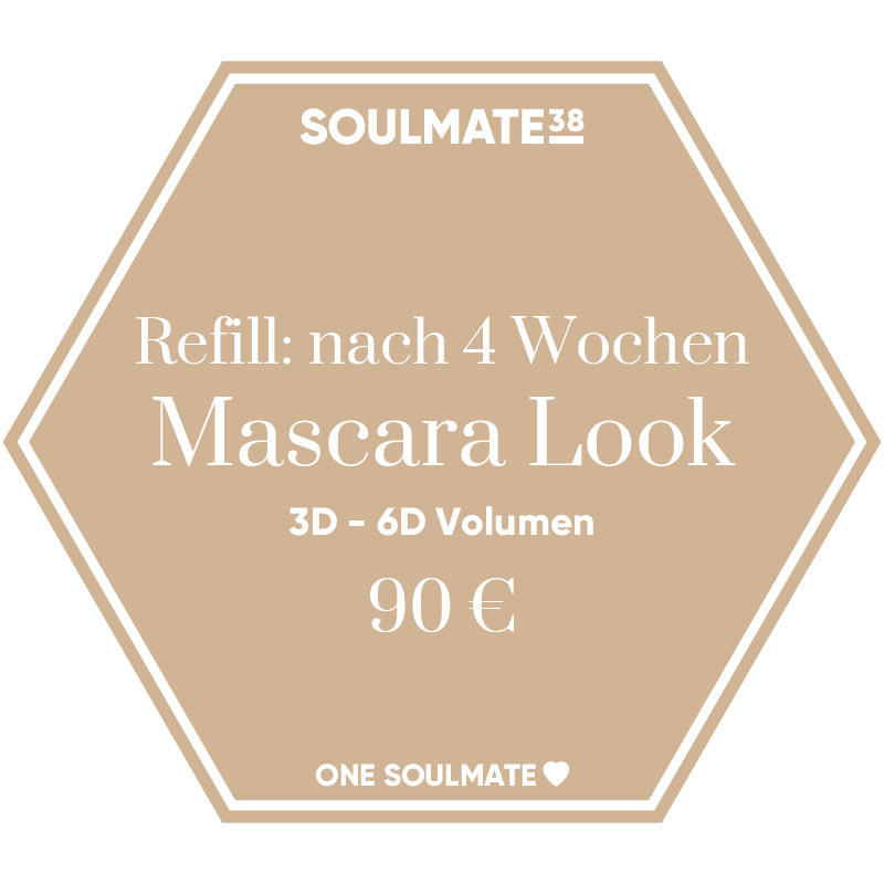 Volumen Mascara Look 3D - 6D -  Refill nach 4 Wochen