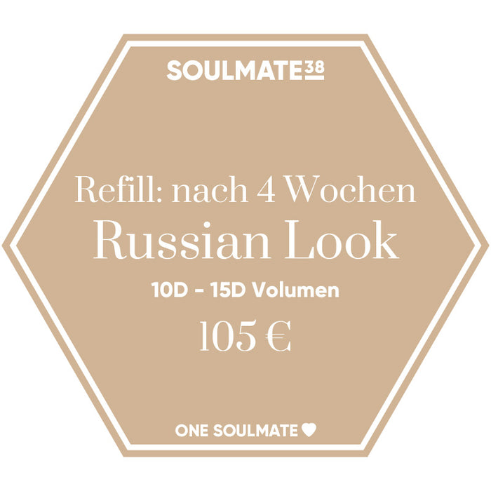 Volumen Russian Look 10D - 15D - Refill nach 4 Wochen