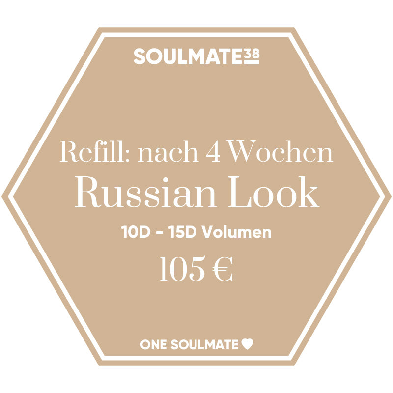 Volumen Russian Look 10D - 15D - Refill nach 4 Wochen