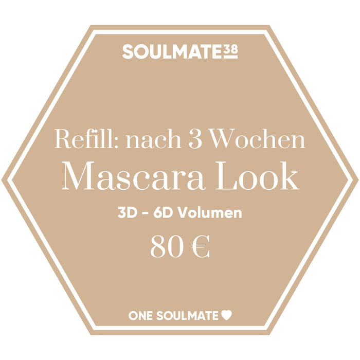 Volumen Mascara Look 3D - 6D -  Refill nach 3 Wochen