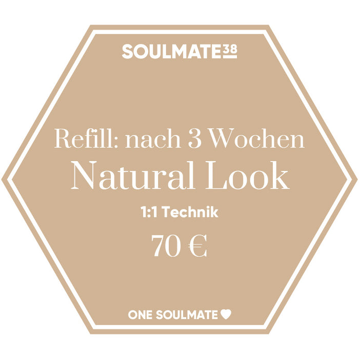 Natural Look 1:1 - Refill nach 3 Wochen