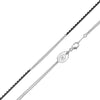 Ankerkette Silber diamantiert 2-reihig Karabinerverschluss & Logo-Plättchen
